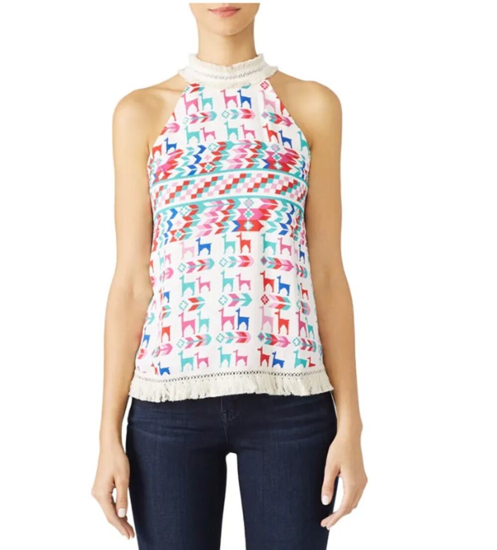 Galvan London Llama Tank Top Size 4/Small $725 MSRP